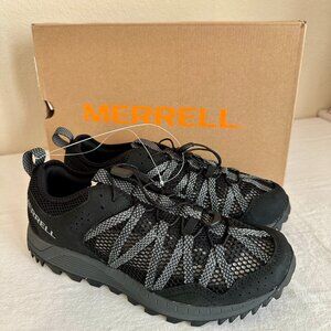 New Merrell Men's Rock Wildwood Aerosport Trail Hiking Water Shoe Size 9 Black